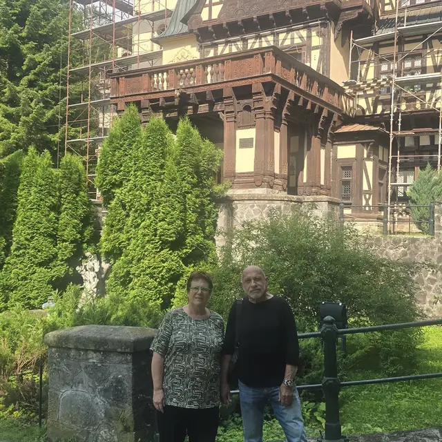 Peleș Castle towers and courtyards in Sinaia on a private castle tour — 3