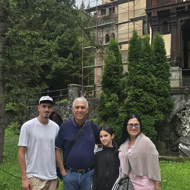 Peleș Castle towers and courtyards in Sinaia on a private castle tour — 6