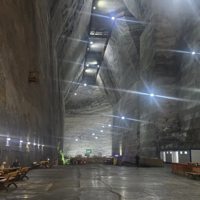 Vast carved salt halls deep inside Slănic Prahova salt mine — 2